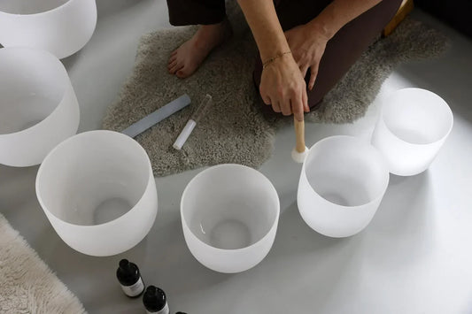 Kristallen Klankschalen: diepe ontspanning en helende klankreis